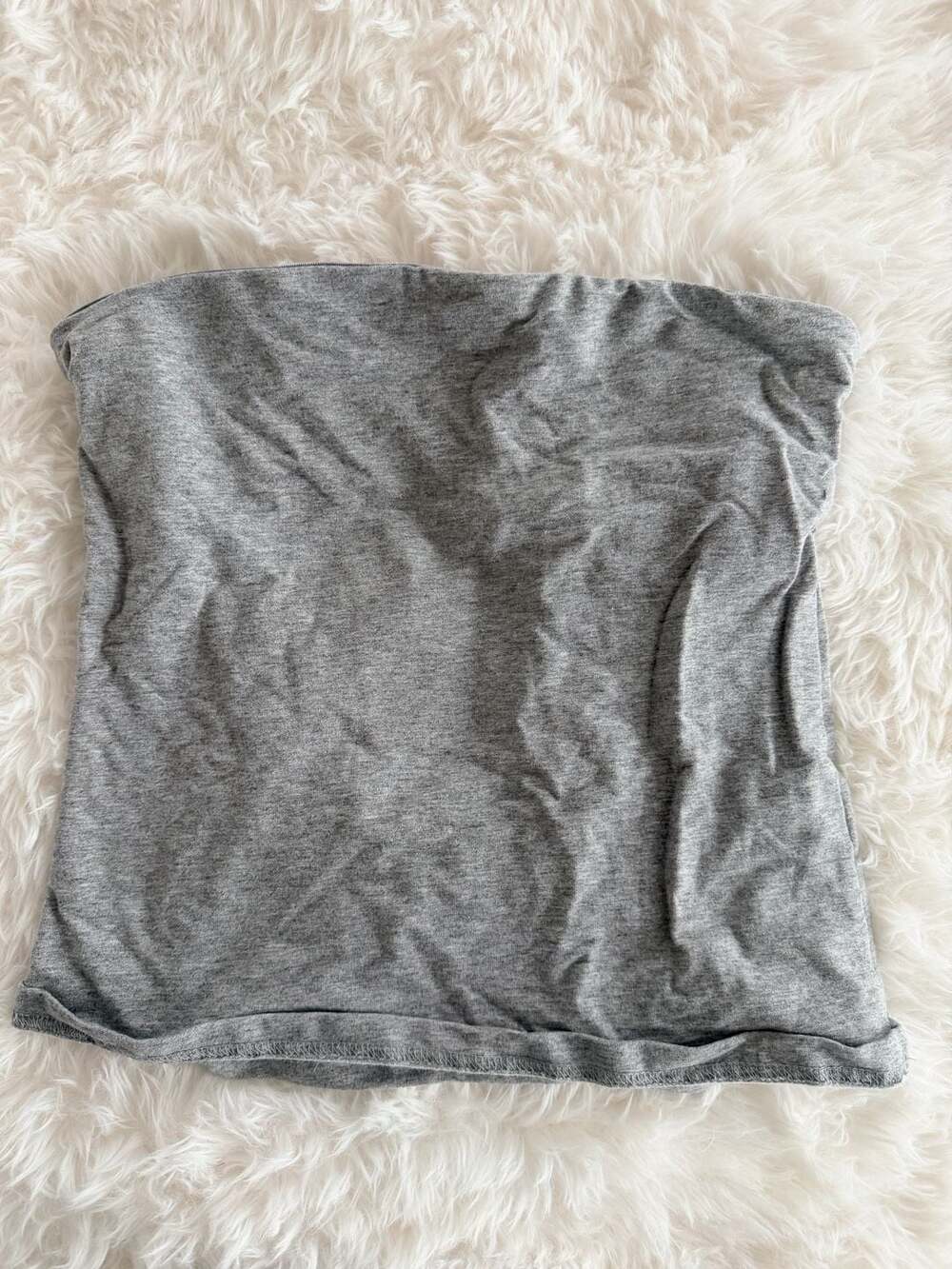 Edikted Grey Strapless Tube Top Bandeau Size S